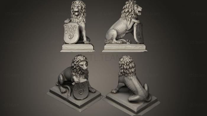 Статуэтки львы тигры сфинксы Chateau Lion
